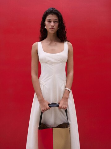 MANGO Šaty 'Island' - Béžová