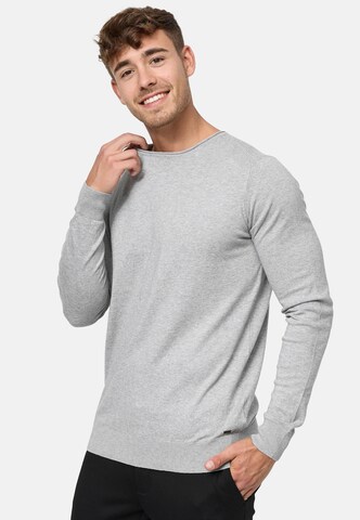 Pull-over 'Gamal' INDICODE JEANS en gris : devant