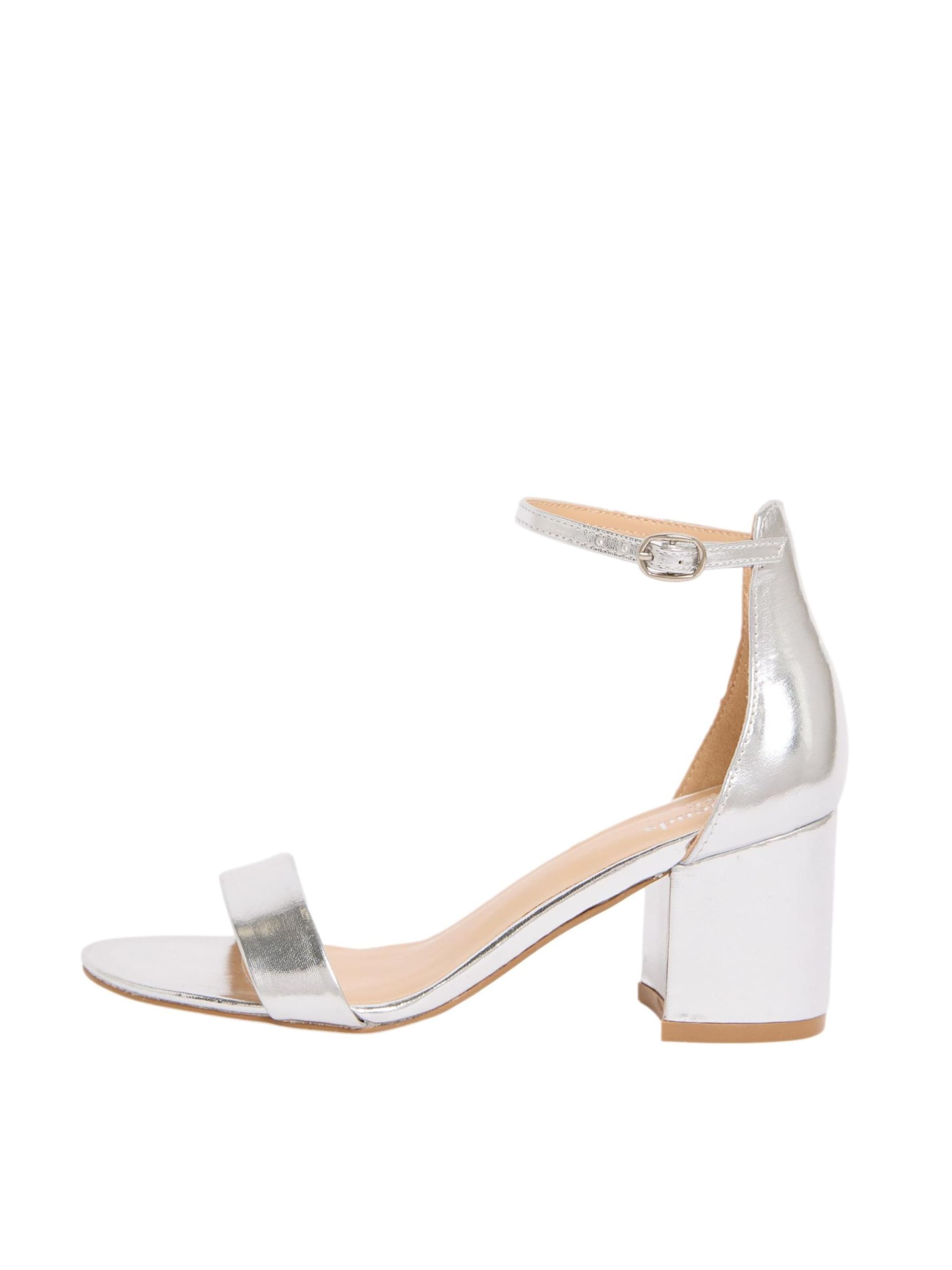 Friends Like These Strap Sandals in Silver: front