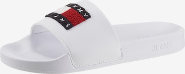 Tommy Jeans Klapki w kolorze biały: przód