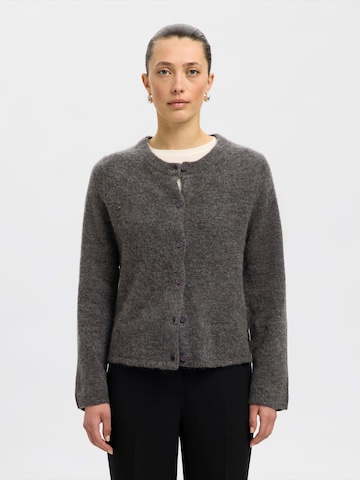 SELECTED Cardigan 'SLFLULU' i grå: forside