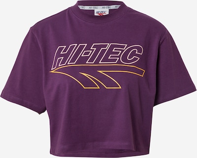 HI-TEC Sportshirt 'BASSENTHWAITE' in gelb / dunkellila / weiß, Produktansicht