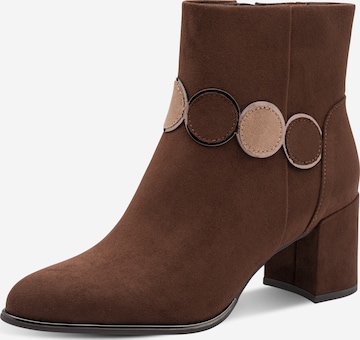 MARCO TOZZI Ankle Boots in Brown: front