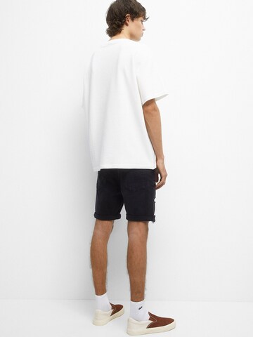 Pull&Bear Regular Shorts in Schwarz