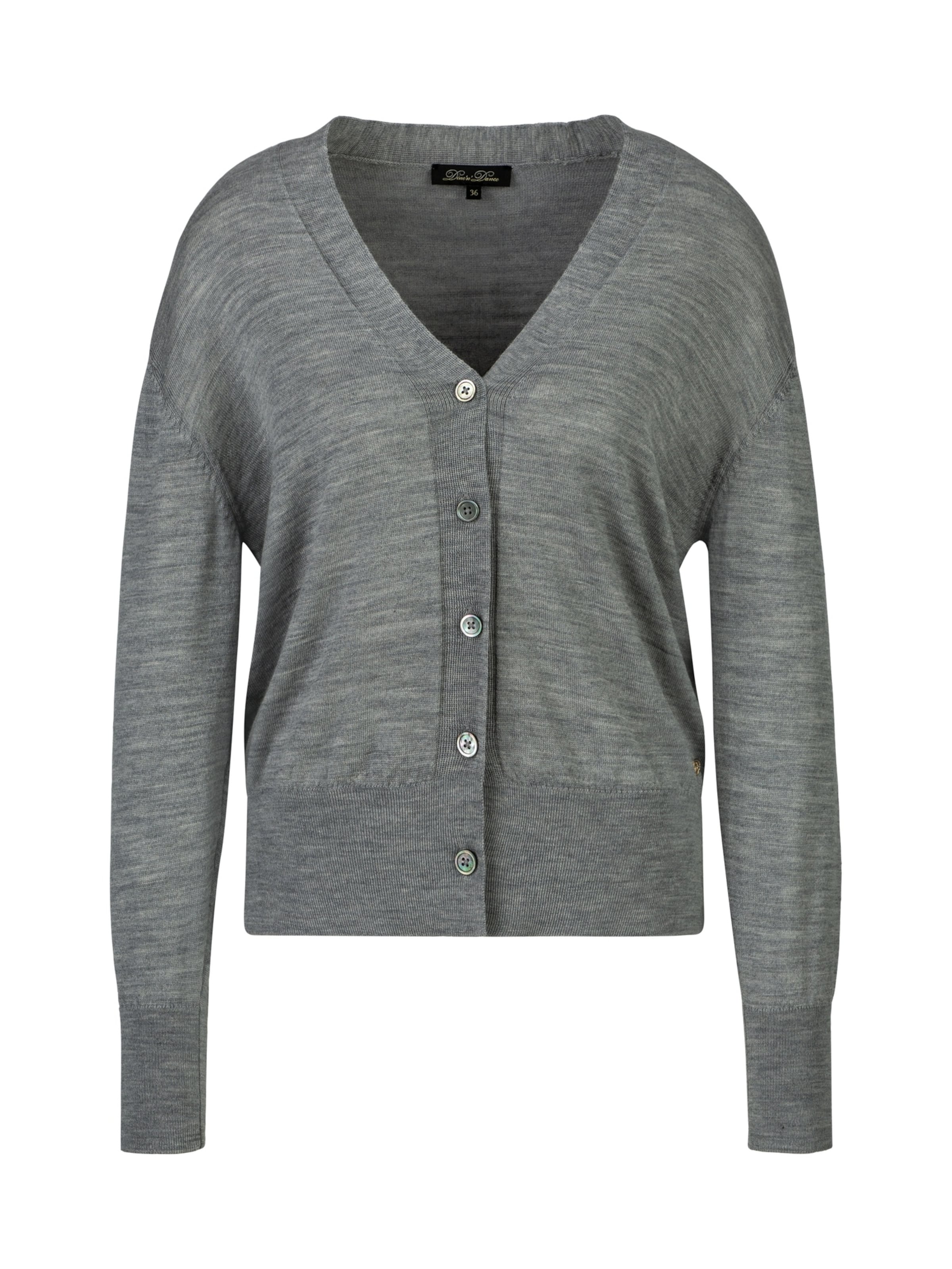 Dine'n'Dance Knit cardigan 'Vincenza' in Grey: front