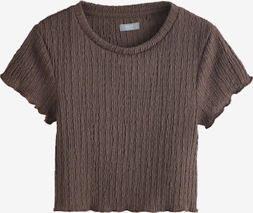 T-Shirt Next en marron : devant