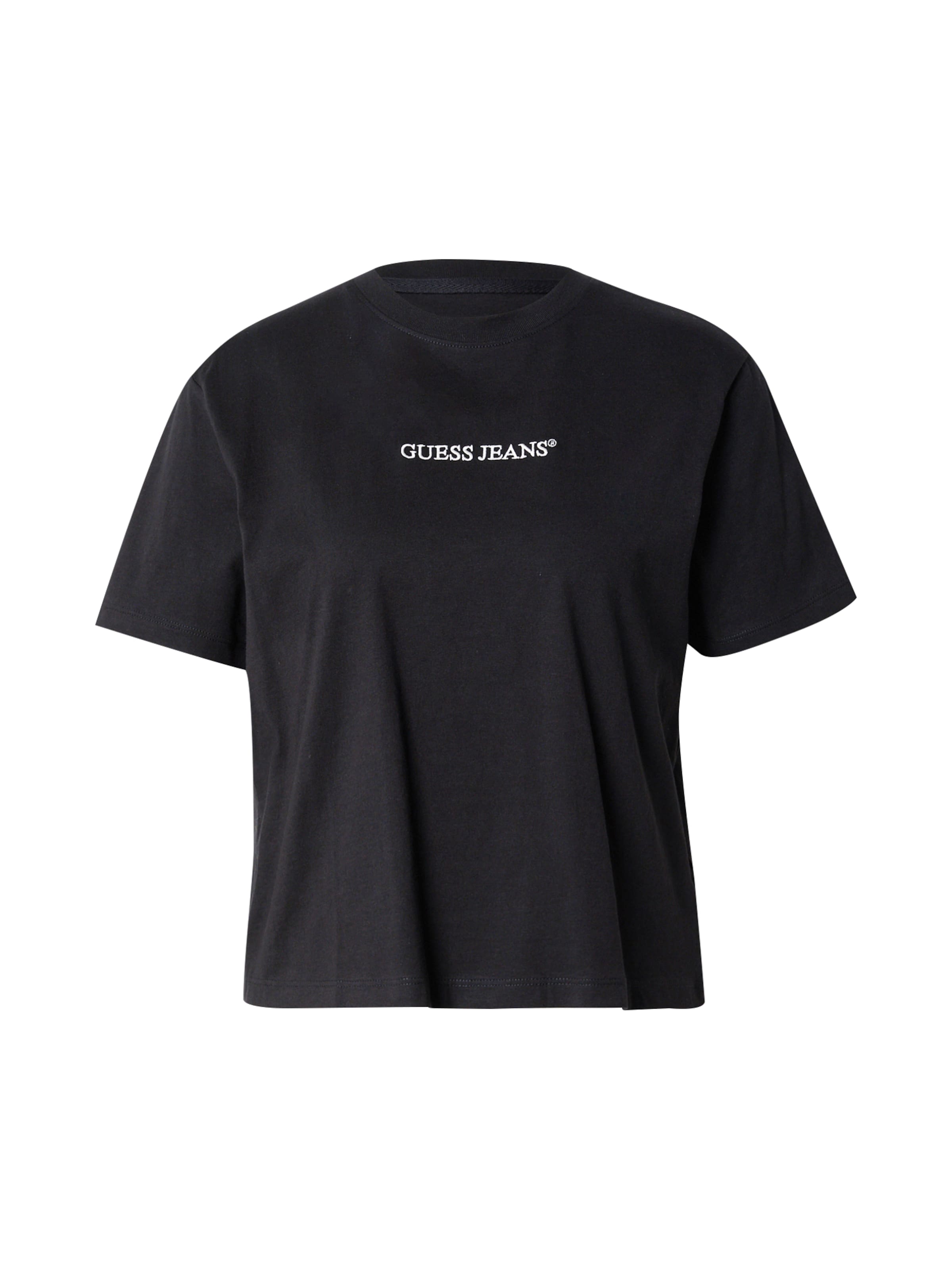 T-shirt GUESS JEANS en noir : devant