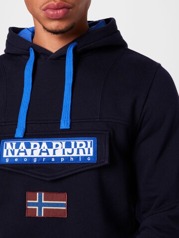 NAPAPIJRI Sweatshirt 'Burgee Win' in Blau