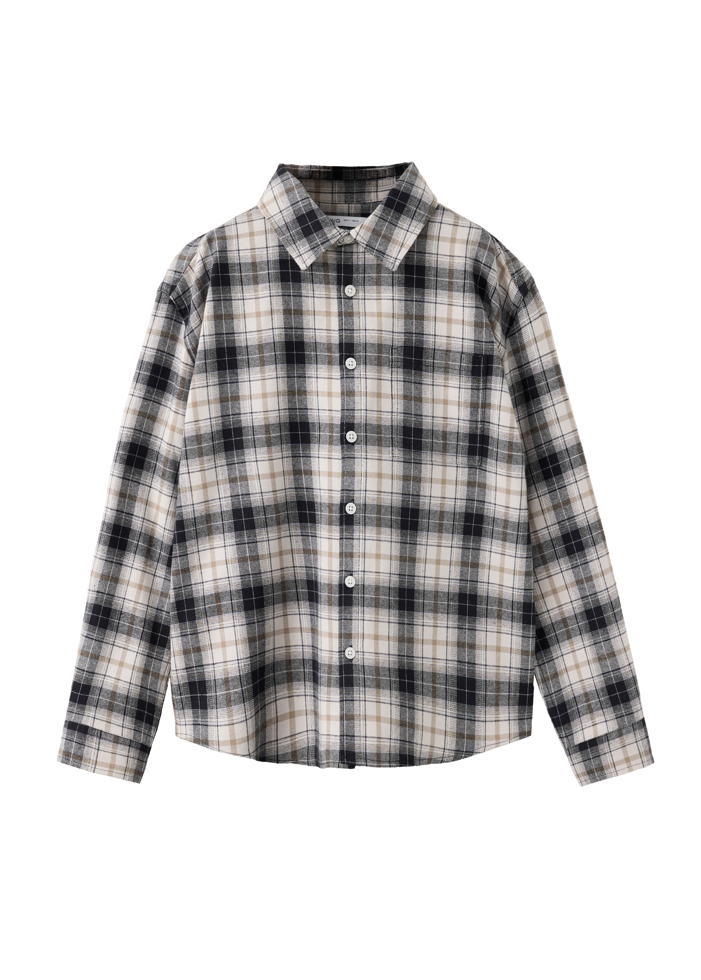 MANGO KIDS Regular fit Overhemd 'JERRY' in Grijs: voorkant