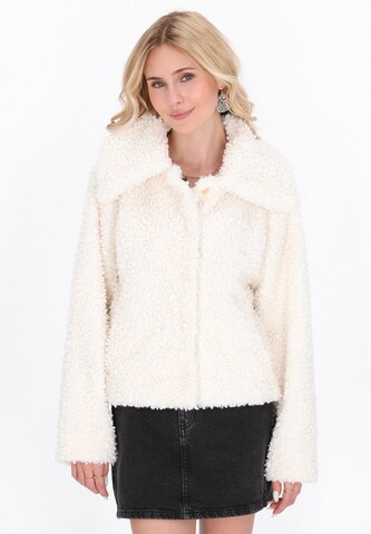 Veste mi-saison 'Fashion Look' IZIA en blanc : devant