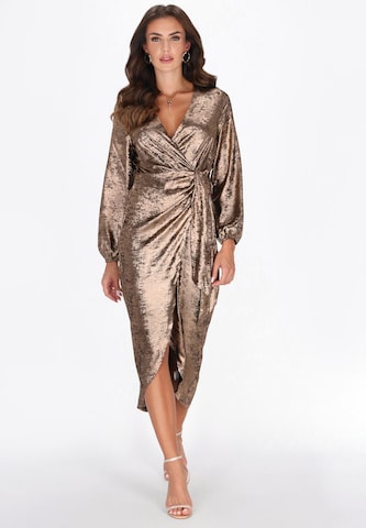 faina Evening dress in Bronze: front