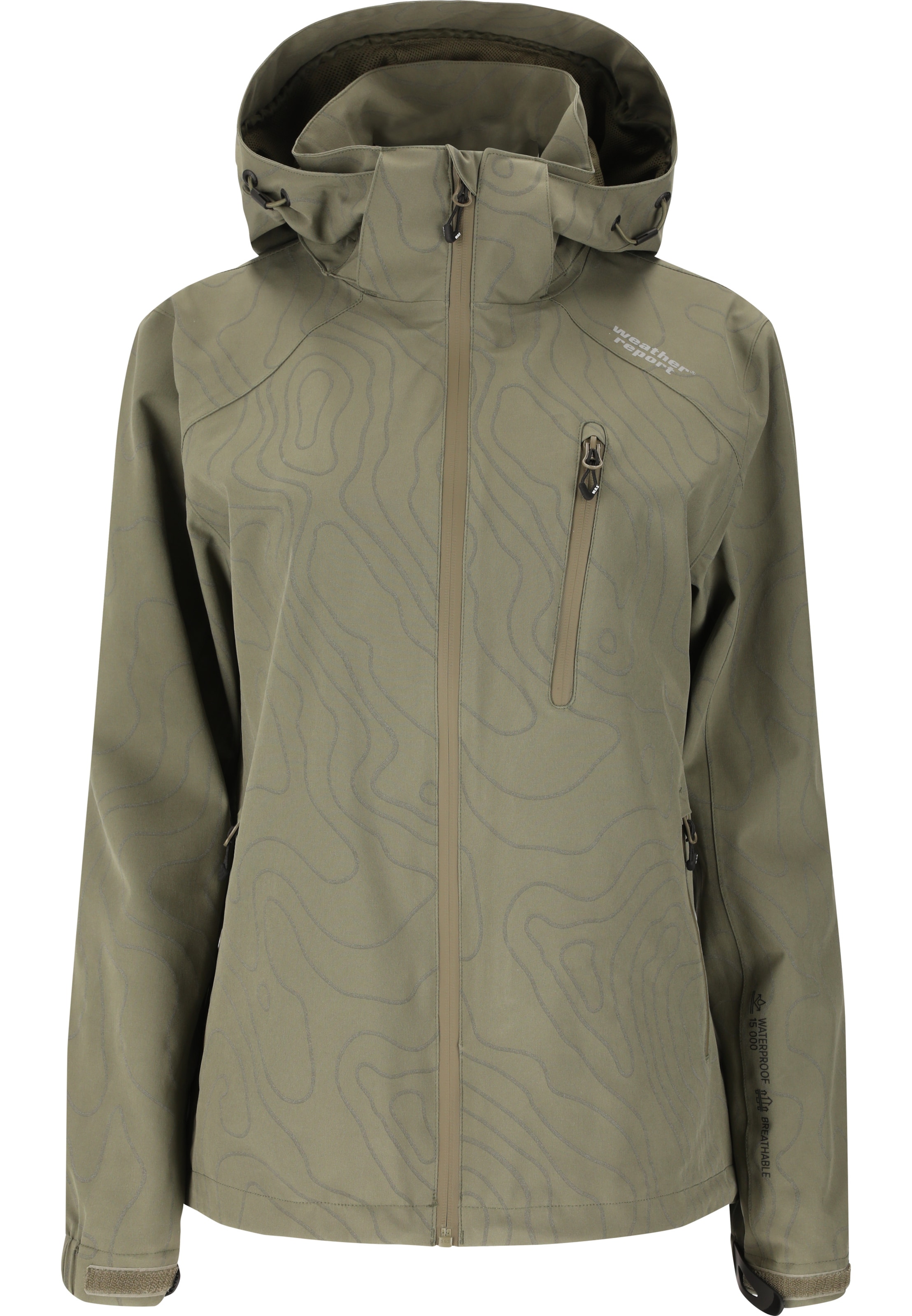 Weather Report Performance Jacket 'Camelia' in Green: front