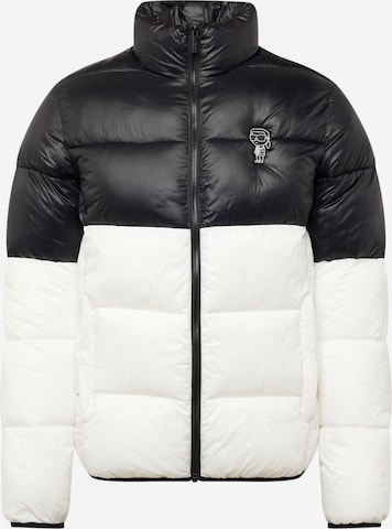 Karl Lagerfeld Χειμερινό μπουφάν σε μαύρο: μπροστά