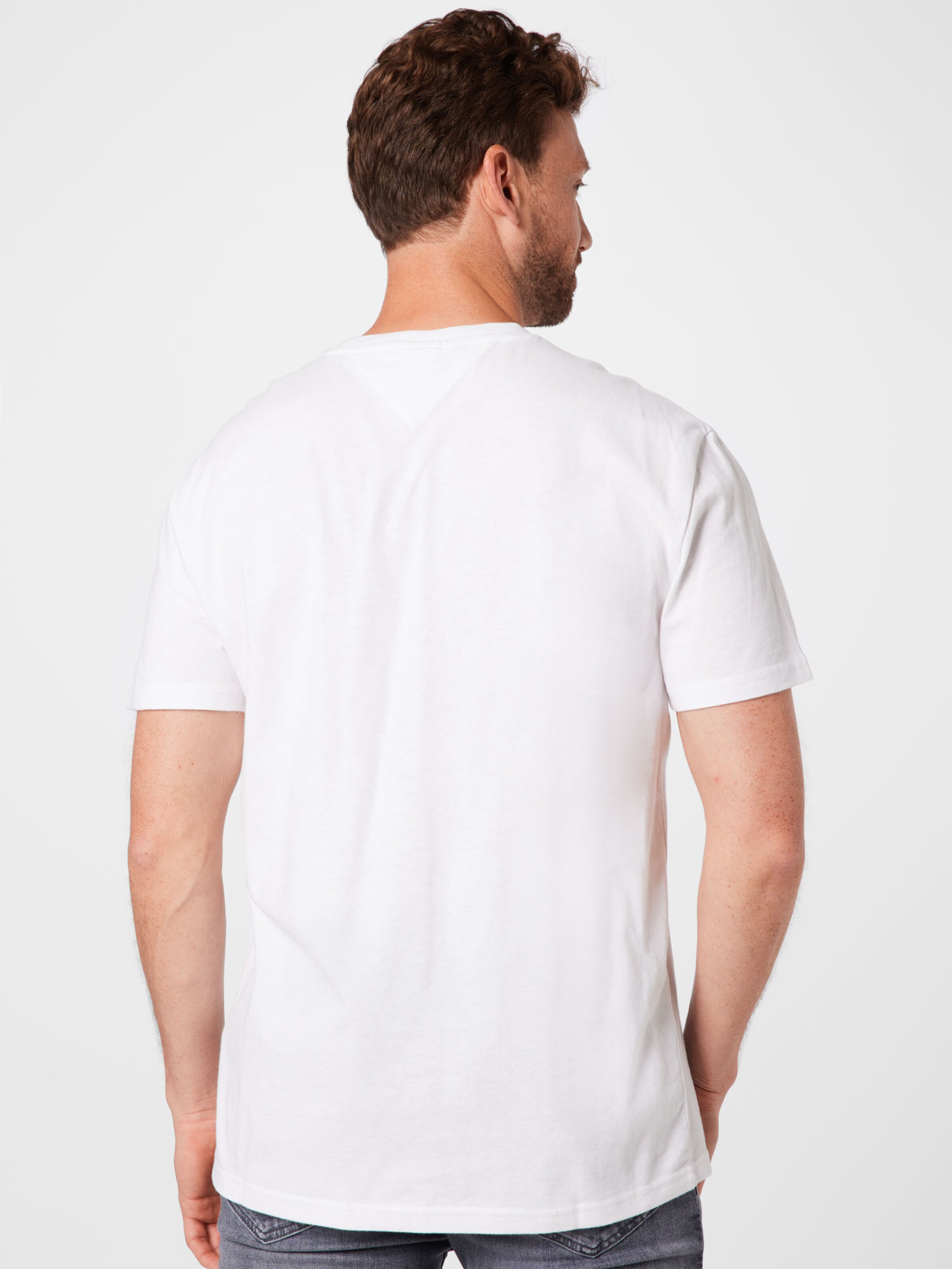 Männer Shirts Tommy Jeans T-Shirt in Weiß - HG68084