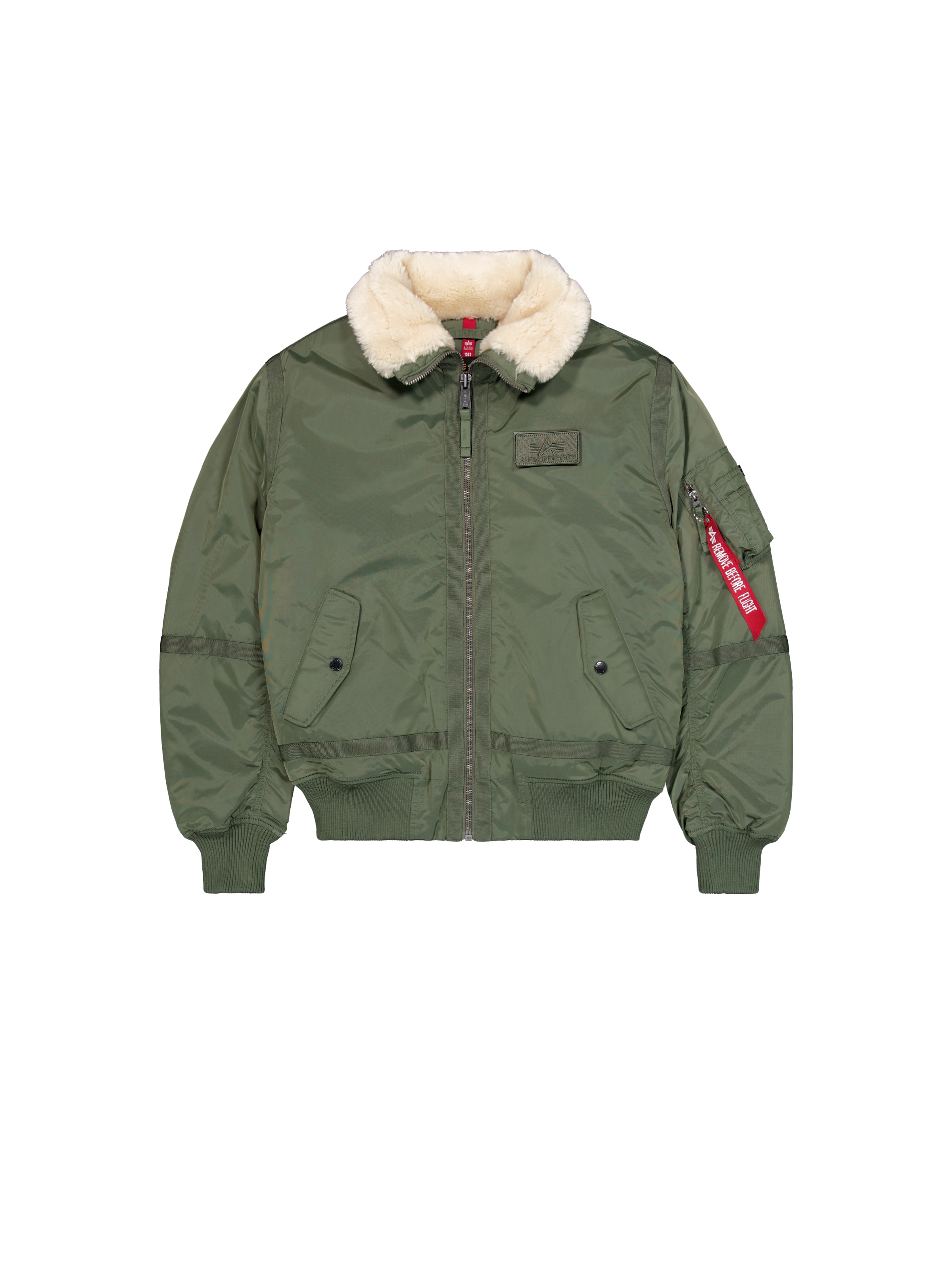 ALPHA INDUSTRIES Regular Fit Winterjacke 'B15-3 TT'‌‌‌‌‌‌‌‌‌‌ in Grün: Vorderseite