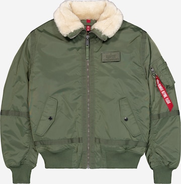ALPHA INDUSTRIES Regular fit Övergångsjacka 'B15-3 TT' i grön: framsida