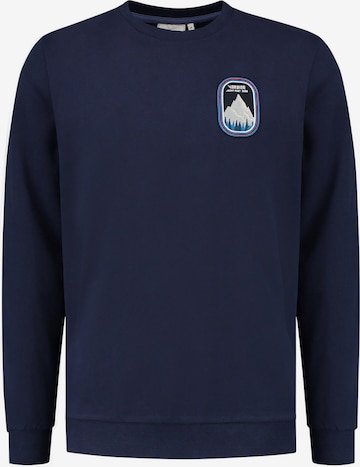Sweat-shirt Shiwi en bleu : devant