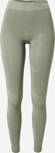 Hummel Pantalon de sport 'First' en crème / olive, Vue avec produit