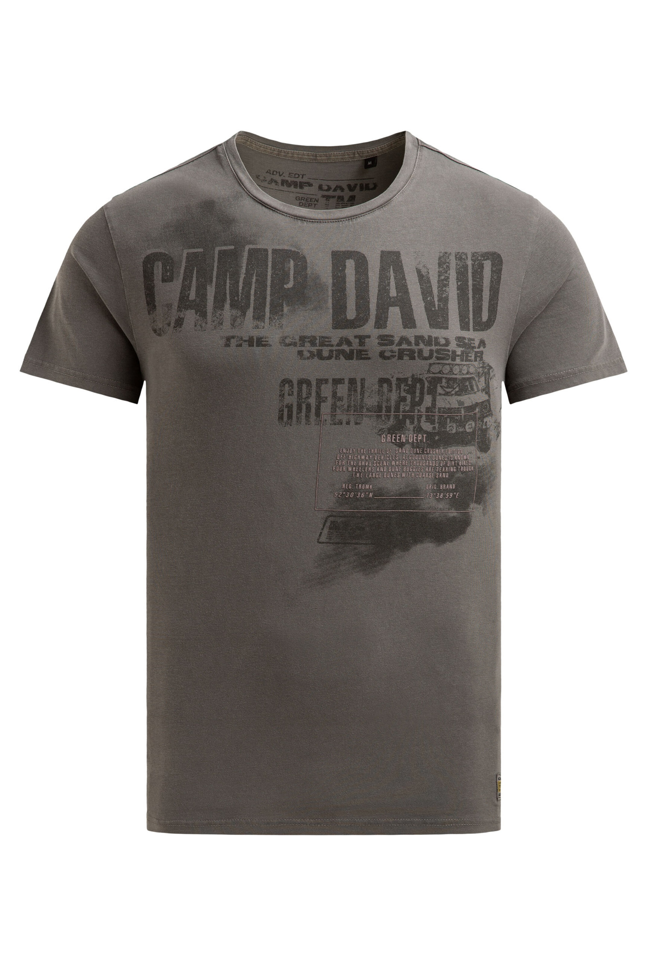 CAMP DAVID Shirt in Brown: front