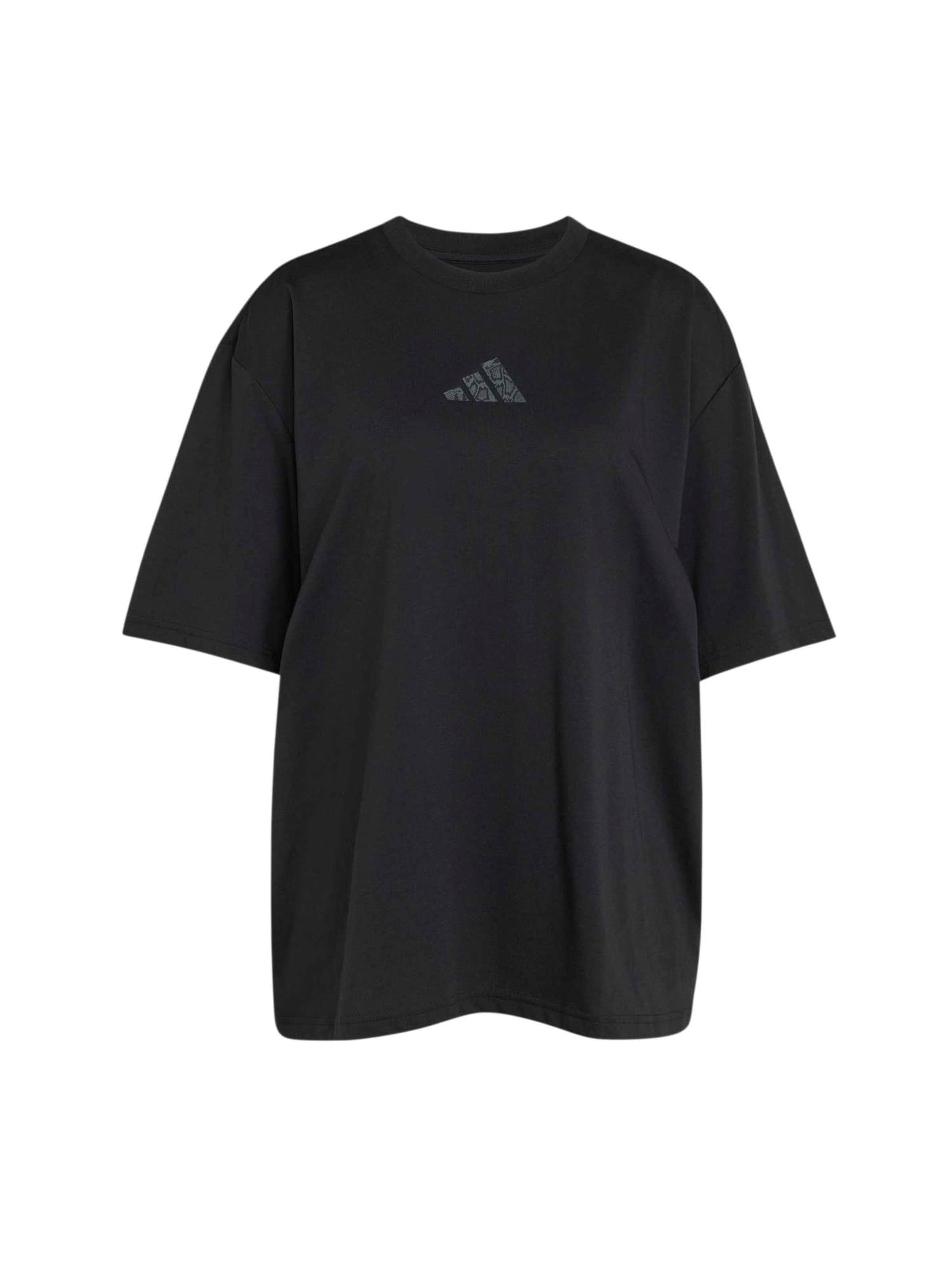 melns ADIDAS PERFORMANCE Sporta krekls 'ANML': no priekšpuses