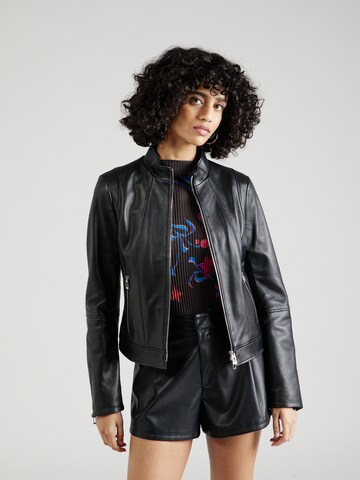 HUGO Between-season jacket 'Lasatta' in Black: front