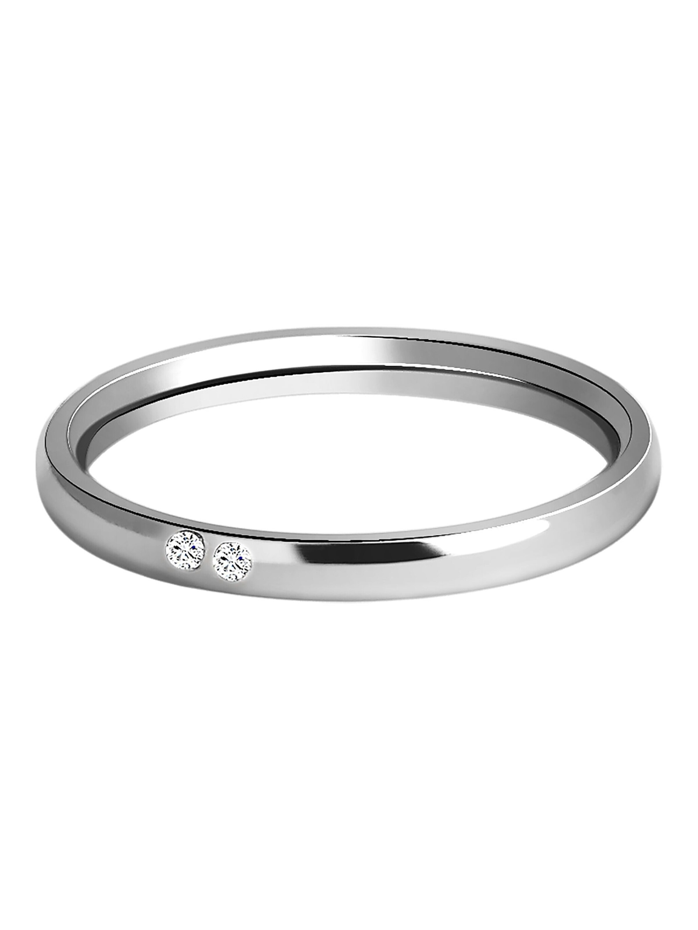 Akzent Ring 'Silvi, silberfarbig, langlebig'‌‌‌‌‌‌‌‌‌ in Silber: Vorderseite
