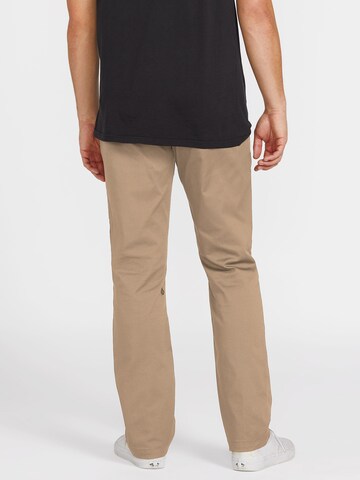 Regular Pantalon chino 'Frickin Modern Stret' Volcom en beige