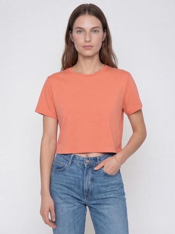 Antargo Shirt 'Women's Cropped T-Shirt' in Orange: front