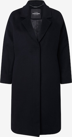 Ulla Popken Tussenmantel in Zwart: voorkant