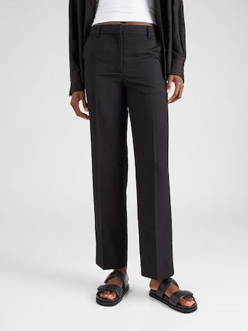 Regular Pantalon à plis Monki en noir : devant