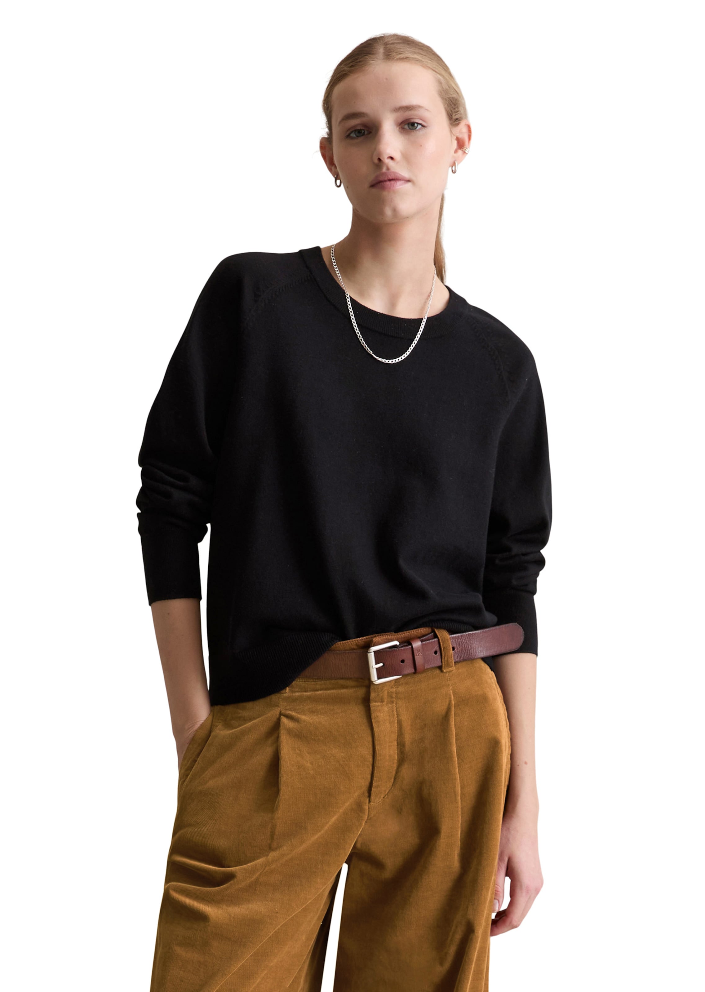 Marc O'Polo DENIM Trui in Zwart: voorkant