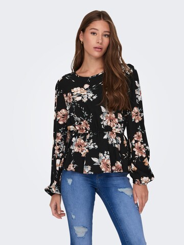 ONLY Blouse 'NOVA' in Zwart: voorkant