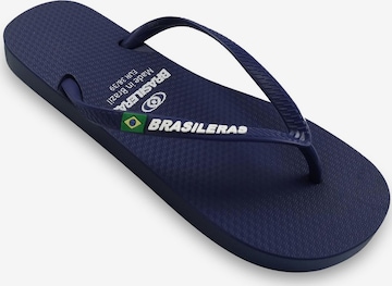 Brasileras Badeschuh 'Classic SS19' in Blau: Vorderseite