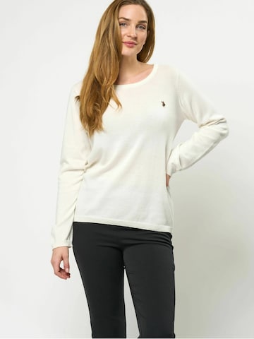 U.S. POLO ASSN. Trui 'May' in Wit: voorkant