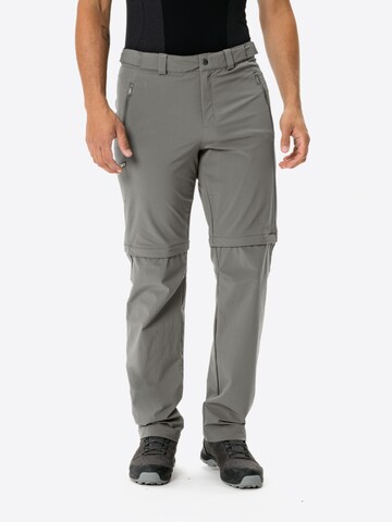VAUDE Regular Outdoor Pants 'Farley' in Grey: front