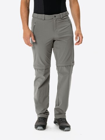 VAUDE Regular Outdoor trousers 'Farley' in Grey: front