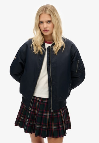 Veste mi-saison 'Ma1' Superdry en bleu : devant
