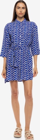 Pink LabelLjetna haljina 'BEACHWEAR AEGEAN WAVE' - plava boja: prednji dio