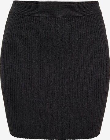 swirly Skirt in Black: front