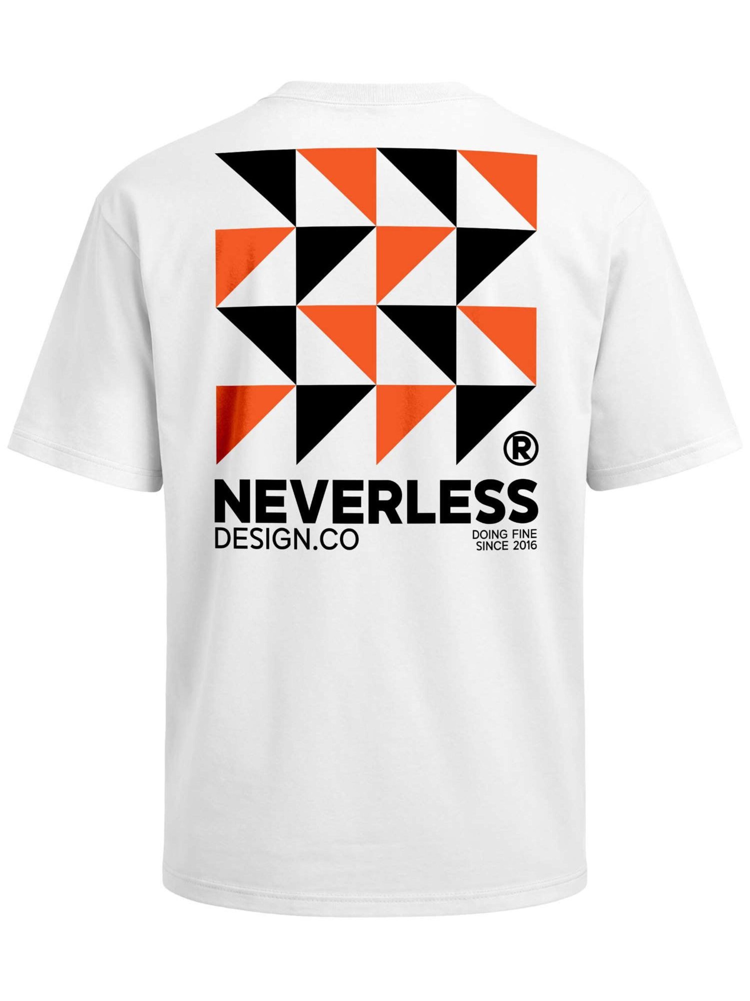 Neverless Shirt 'Modern Art' in White