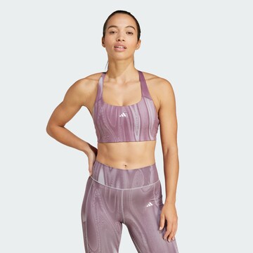 ADIDAS PERFORMANCE Bralette Sports bra 'Powerimpact' in Purple: front