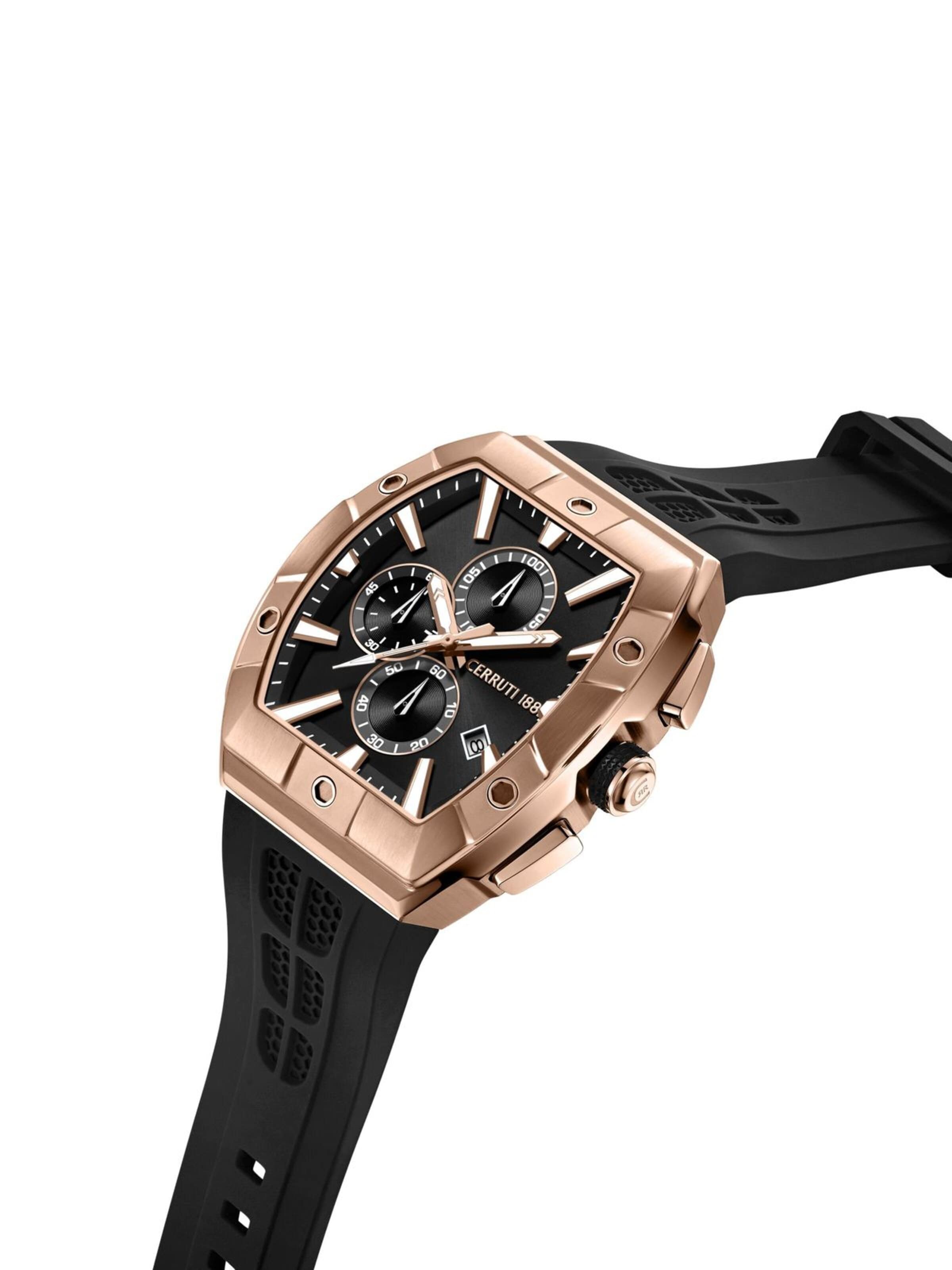 CERRUTI 1881 Analog watch 'Chronograph Macerata' in Black