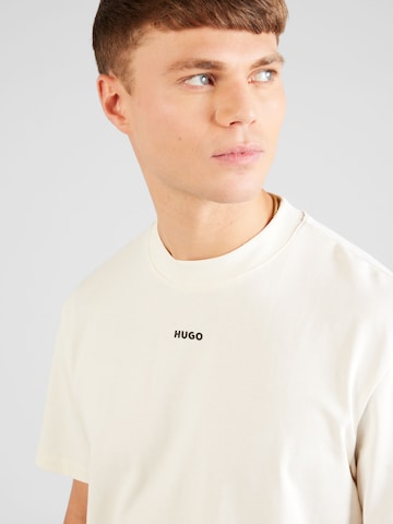 HUGO Koszulka 'Dapolino' w kolorze biały