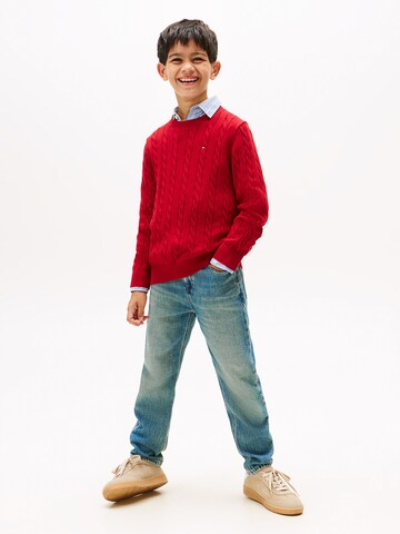 TOMMY HILFIGER Pullover in Rot