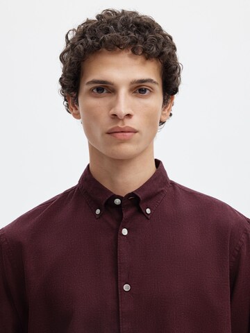 SELECTED Regular fit Button Up Shirt 'SLMCole' in Red