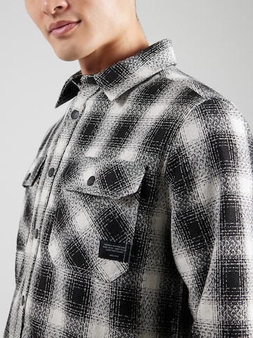 INDICODE JEANS Regular Fit Hemd 'Leks' in Schwarz