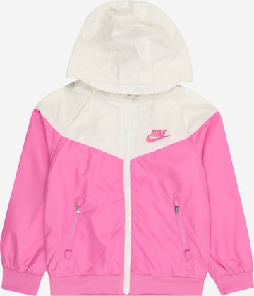 Nike Sportswear Átmeneti dzseki 'WINDRUNNER' - rózsaszín: elől