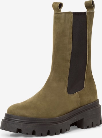 TAMARIS Chelsea boots in Groen: voorkant