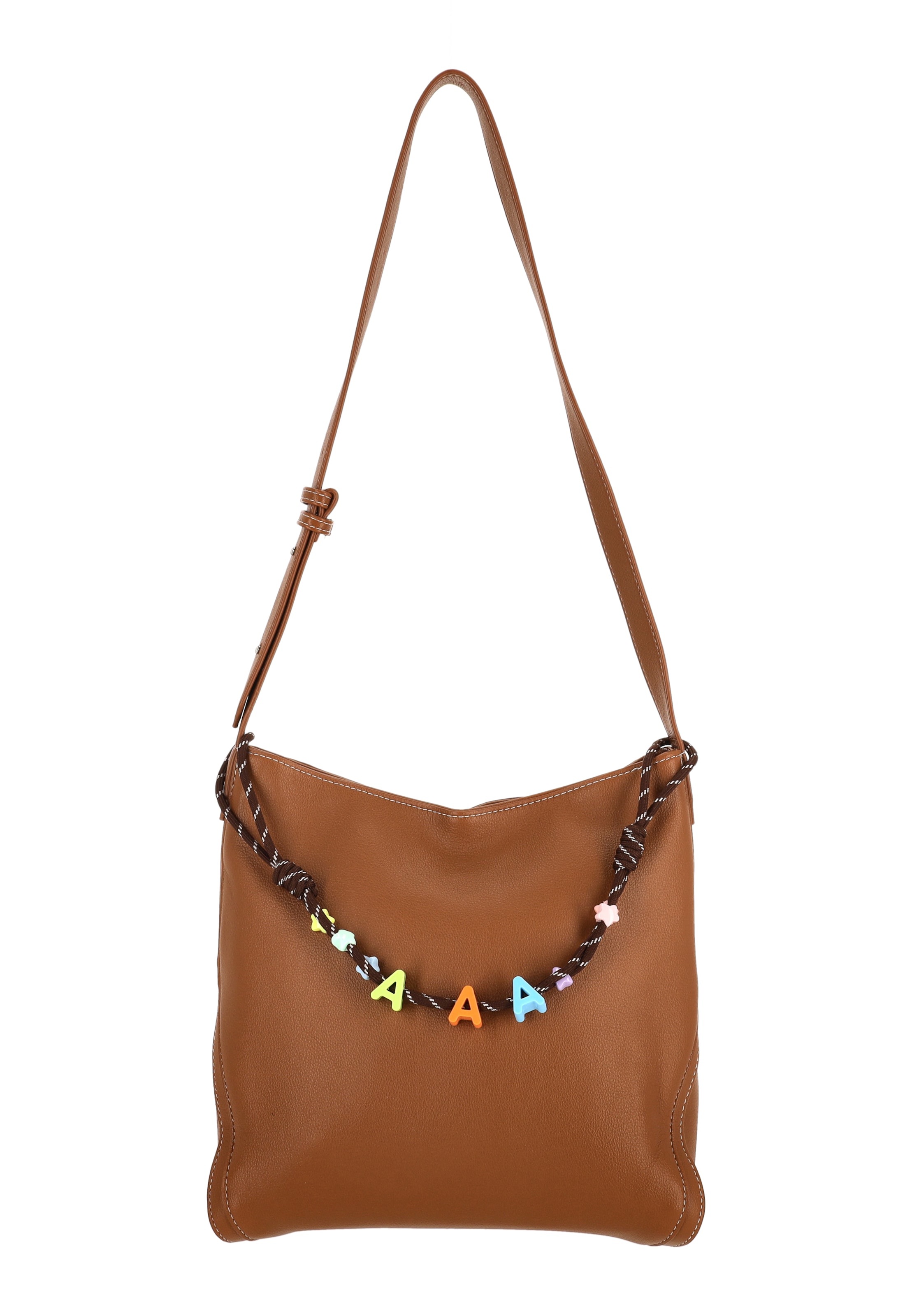 Sac bandoulière MYMO en beige : devant