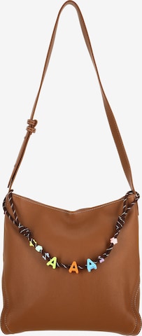 Sac bandoulière MYMO en beige : devant